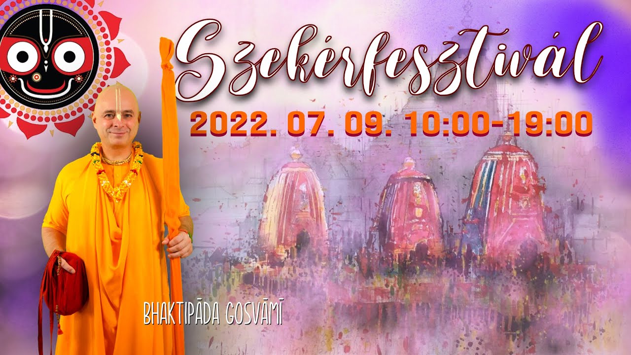 Bhaktipāda Gosvāmī meghív a Budapesti Szekérfesztiválra.