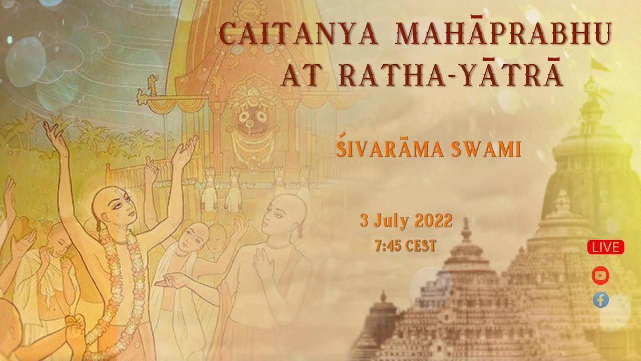 Caitanya Mahaprabhu at Ratha-Yatra