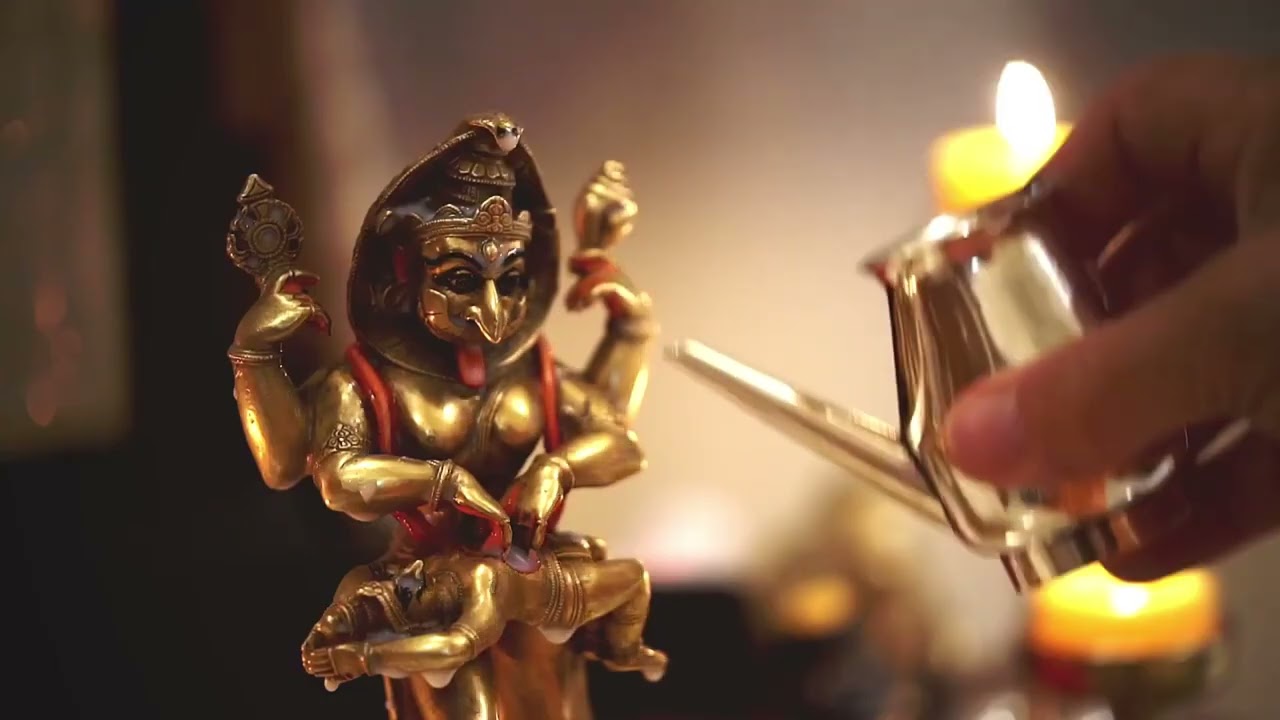 Narasimha Deva Vrindávanban  puja video