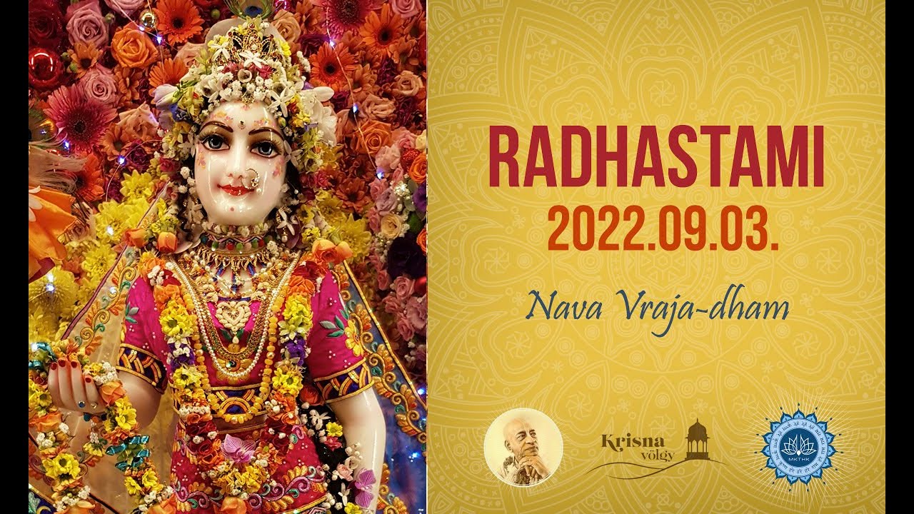 Śrī Rādhāṣṭamī festival evening 2022