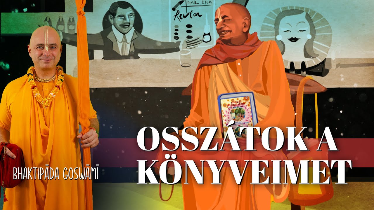 Srila Prabhupad első könyvosztása nyugaton. Bhaktipāda Gosvāmī