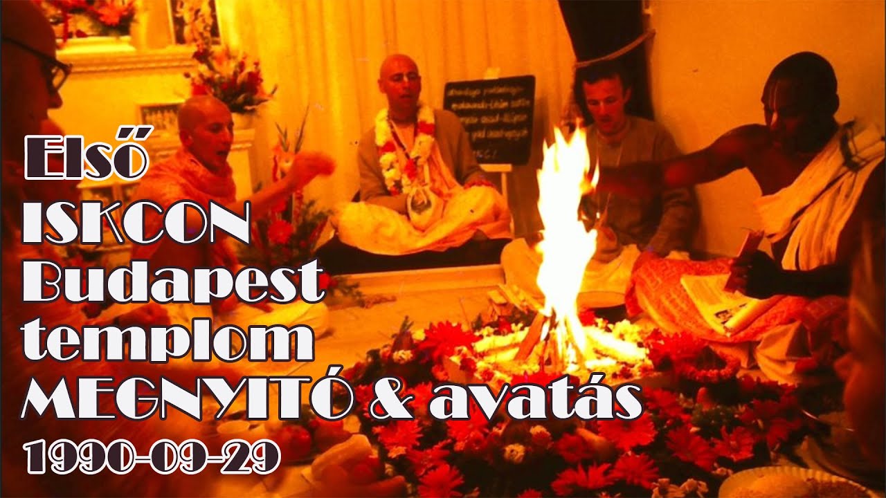 Első budapesti ISKCON templom és avatás – 1990-09-29
