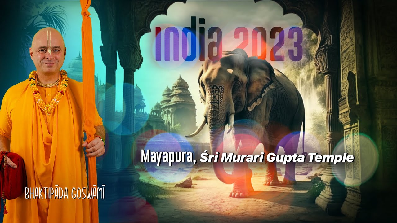 Mayapura, Śri Murari Gupta Templom. Bhaktipāda Gosvāmī
