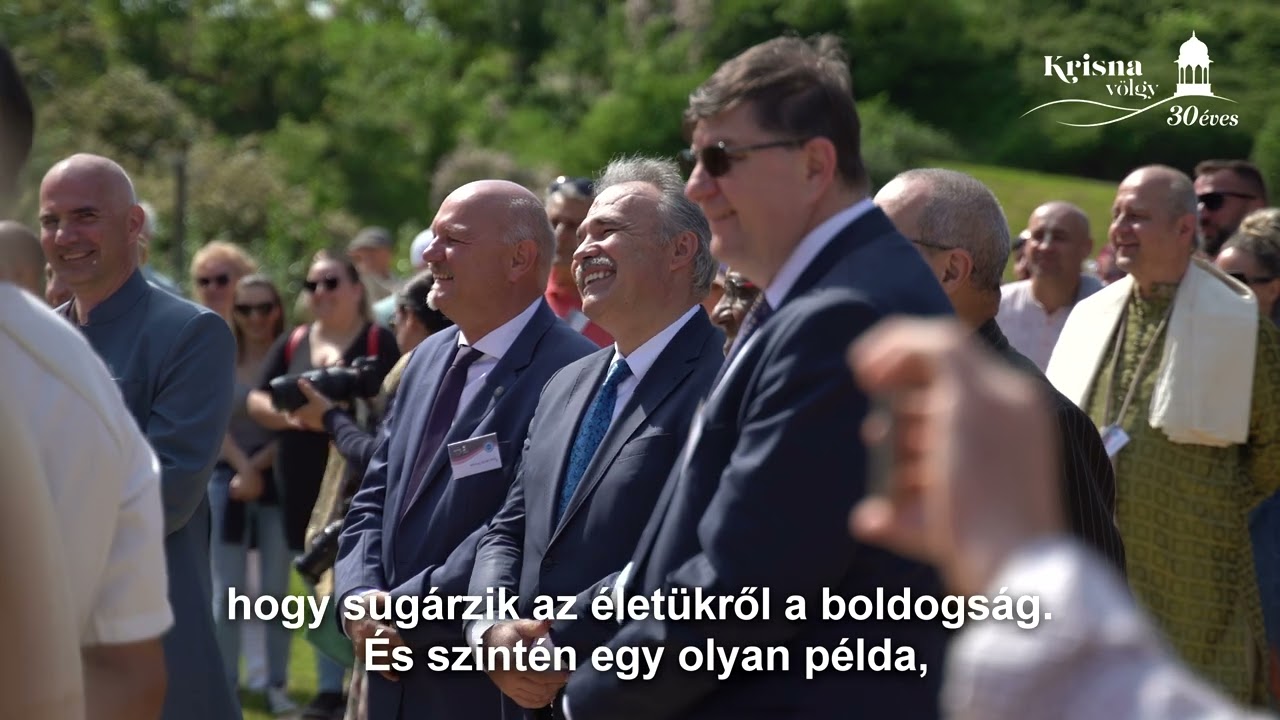 Nagy István agrárminiszter Krisna-völgy 30 éves jubileumi rendezvényén