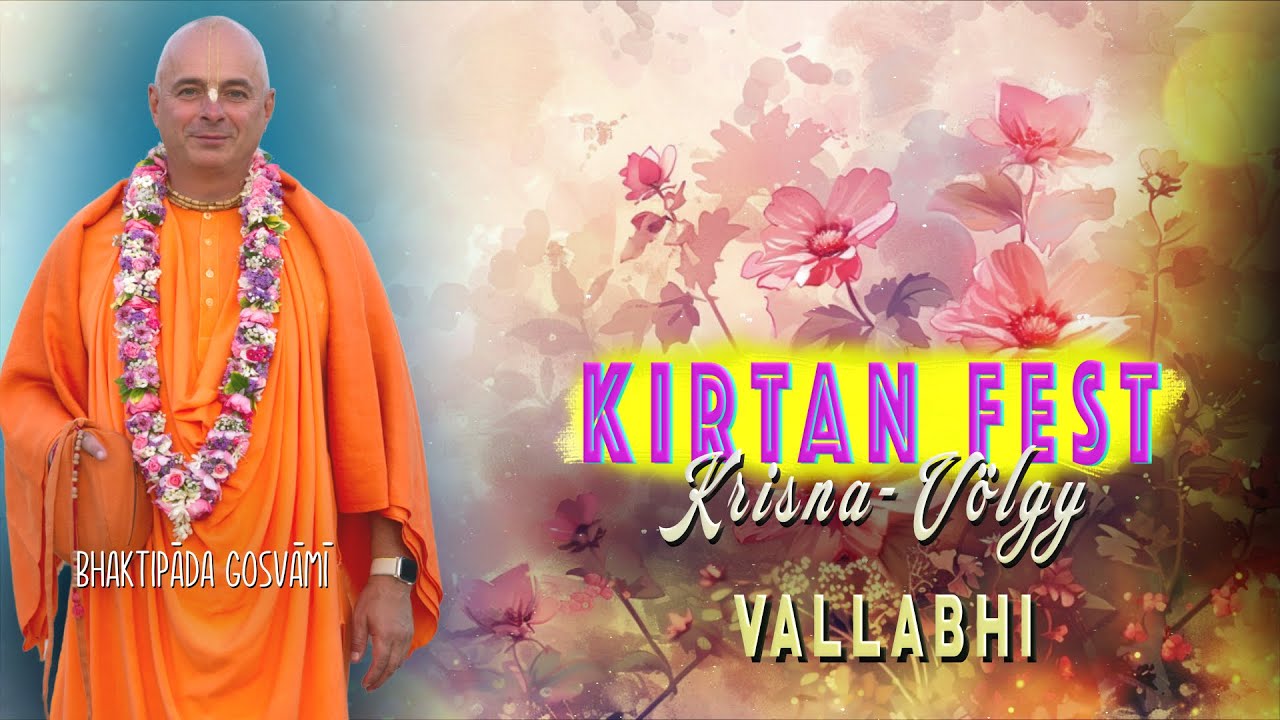Kirtan fest. Krisna-Völgy. Vallabhi. Bhaktipāda Gosvāmī