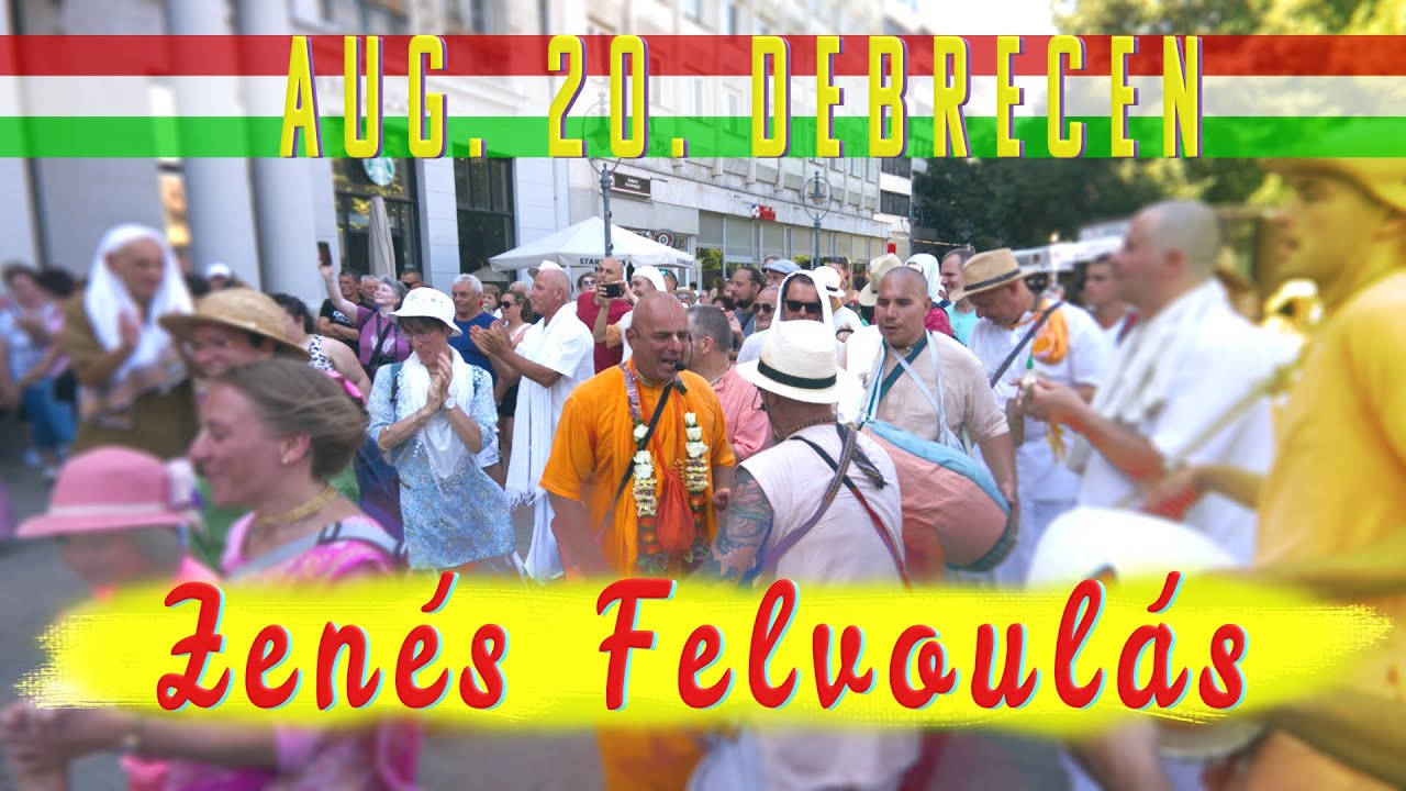 Harinama Sankirtan Felvonulás. Bhaktipāda Gosvāmī