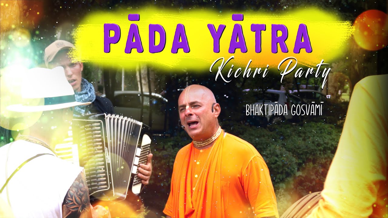 Kichri party Krisna-Völgyben. Bhaktipāda Gosvāmī