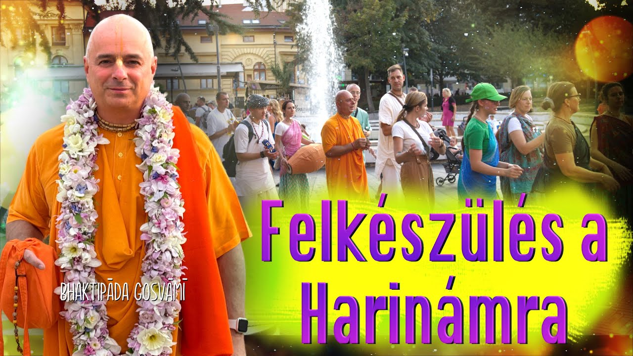 Előadás a Szegedi Nāma Hatta közbonban. Bhaktipāda Gosvāmī