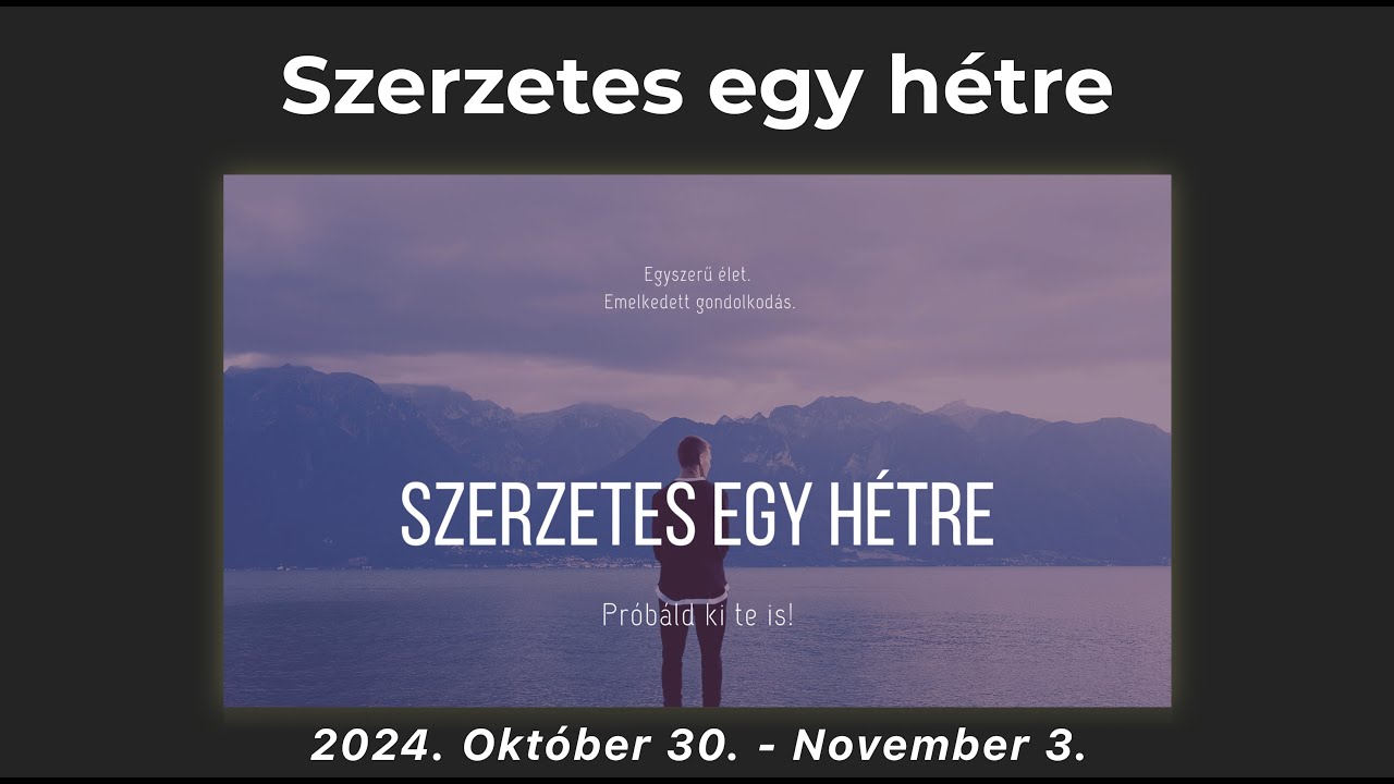 *** SÜRGŐS ***  Legyél szerzetes egy hétre. Bhaktipāda Gosvāmī