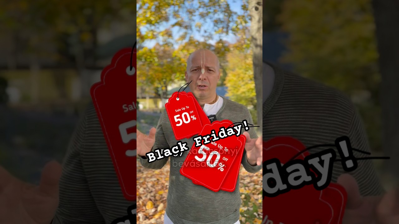 Közeleg egy szomorú nap! Legyél tudatos róla!  #jógafőiskolája #BlackFriday #bhaktivedanta