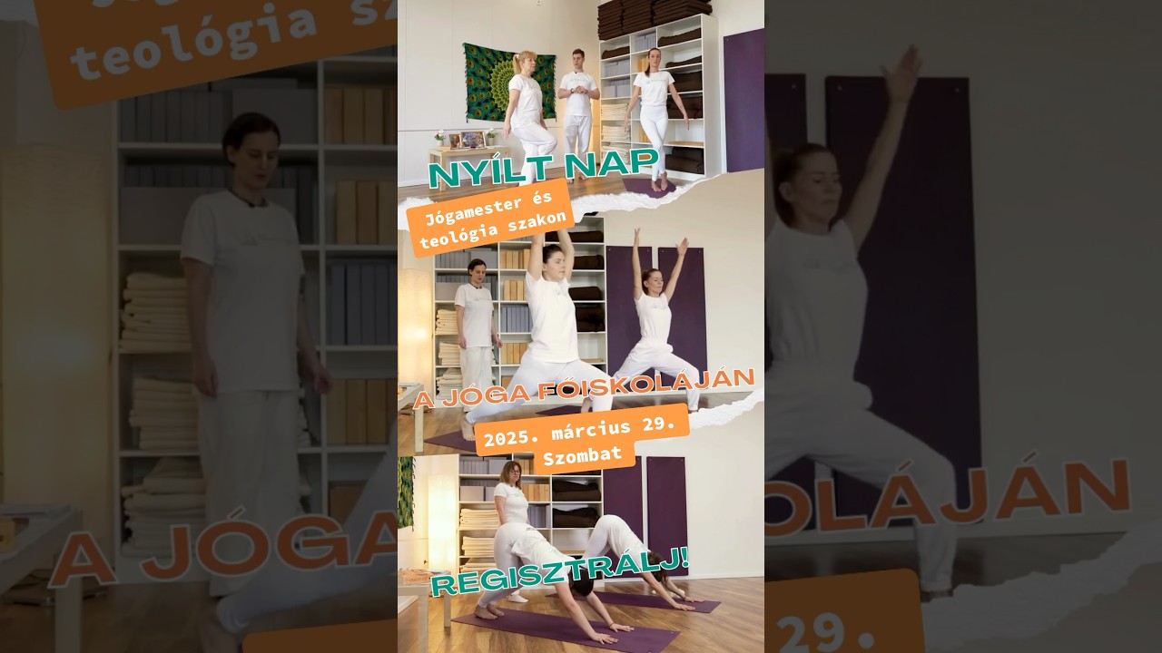 Próbáld ki a Jóga Főiskoláját 2025. március 29-én, szombaton. Regisztrálj a választott órákra