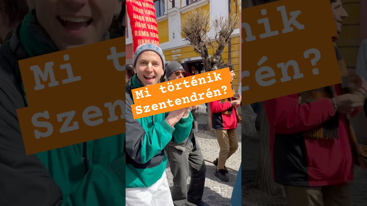 Mit csinált ez a 85 ember Szentendrén? #jógafőiskolája #dance #bhaktivedanta