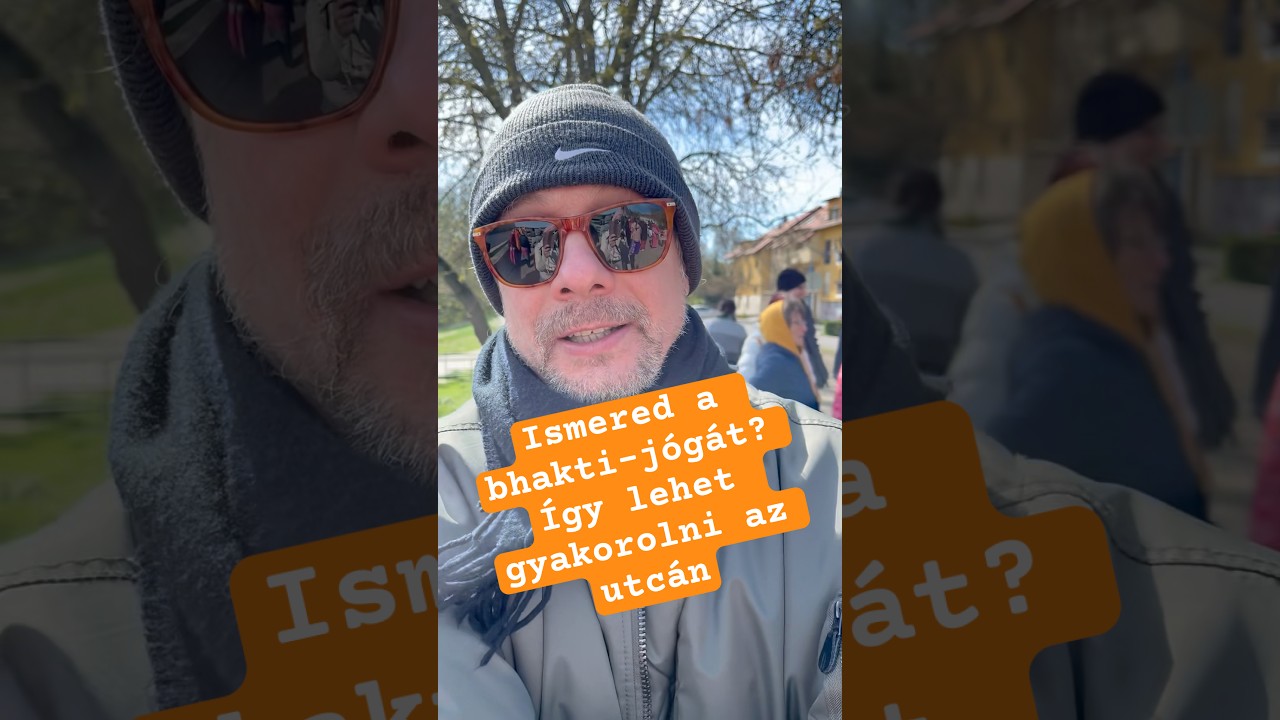 Így gyakoroljuk a bhakti-jógát az utcán. #jógafőiskolája #dance #bhaktivedanta #love
