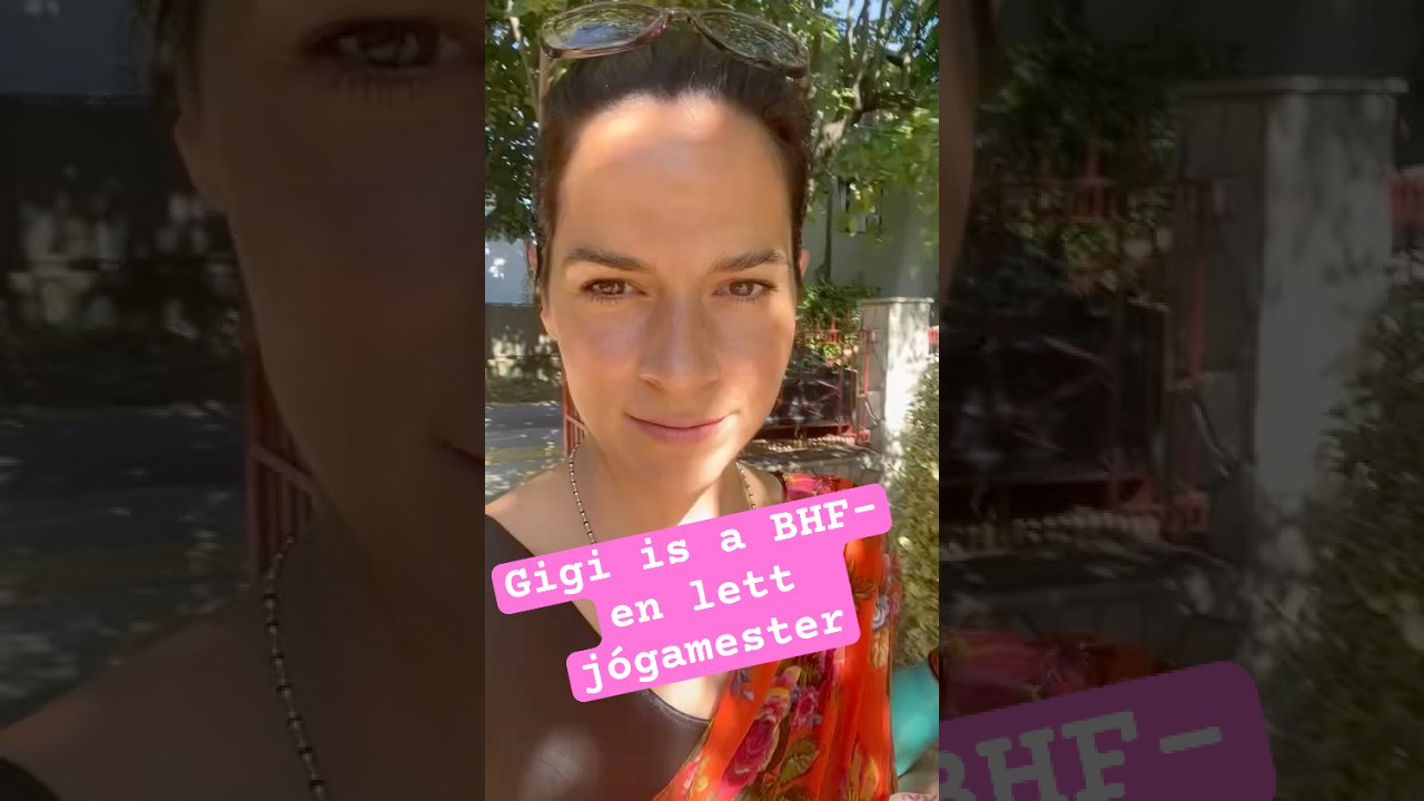 Gigi a BHF-en lett jógamester. Évek óta segít nekünk a záróvizsgákon. #jógafőiskolája