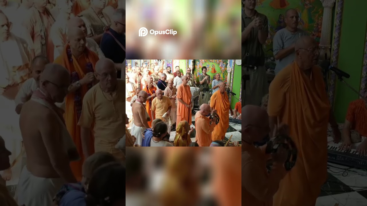 Janmastami kirtan with Sivarama Maharja