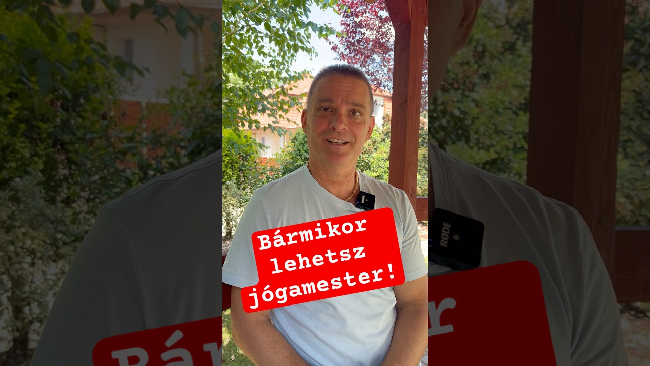 Sosincs késő! Csaba így lett diplomás jógamester, és a BHF gyakorlati jógatanára. #jógafőiskolája