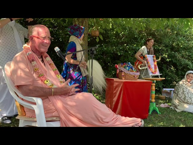 Srila Indradyumna Maharāja lecke és avatás