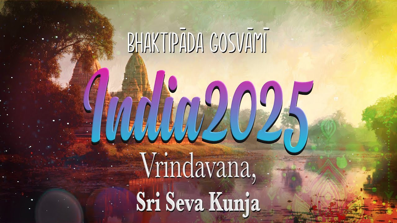 Indiai zarándoklat 2025. Vrindavana, Seva Kunja. Bhaktipāda Gosvāmī