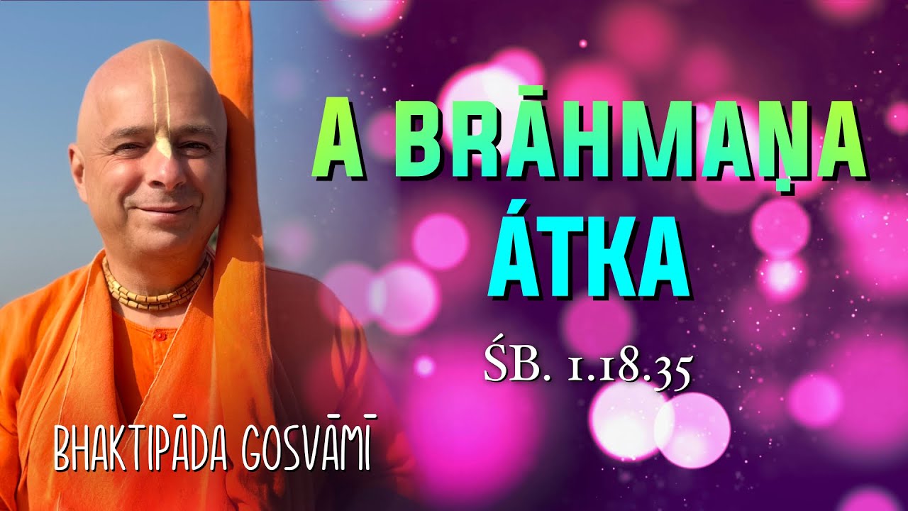 A brāhmaṇa, Śṛṅgi megátkozza a királyt. Bhaktipāda Gosvāmī