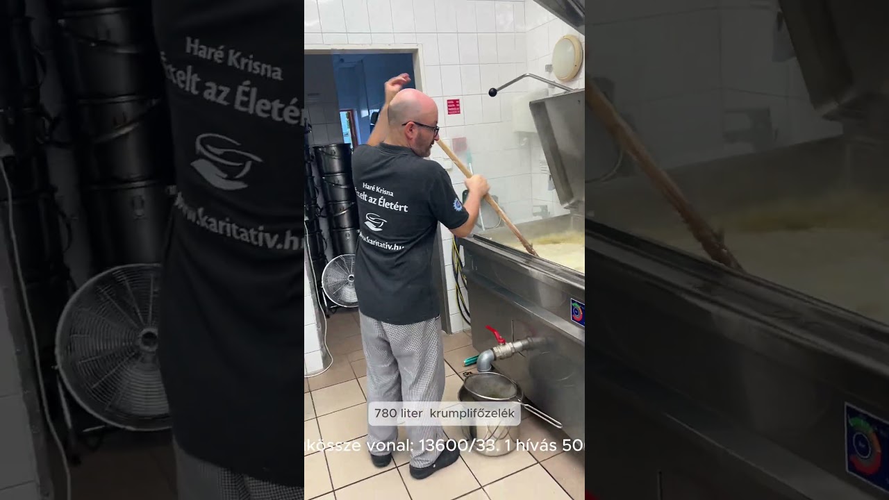 Pillants bele 780 liter krumplifőzelék elkészítésébe