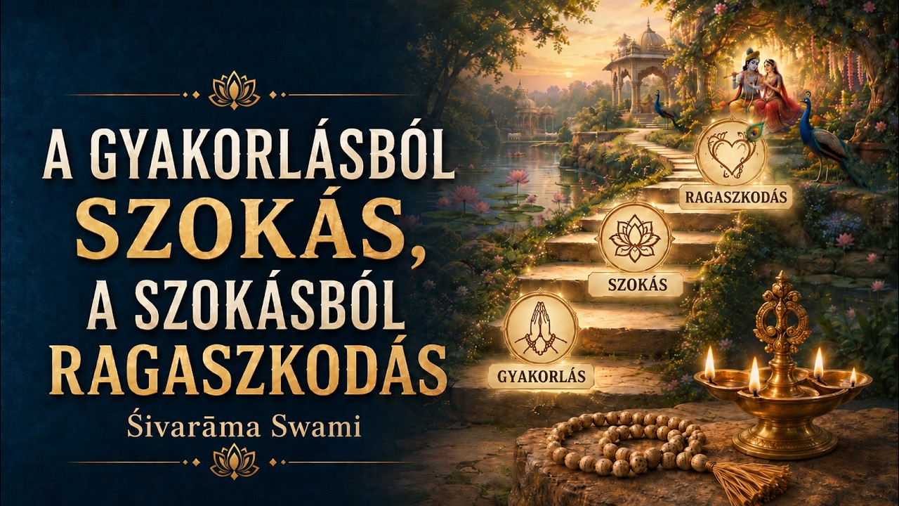 A gyakorlásból szokás, a szokásból ragaszkodás – 2026-07-01 | Śivarāma Swami