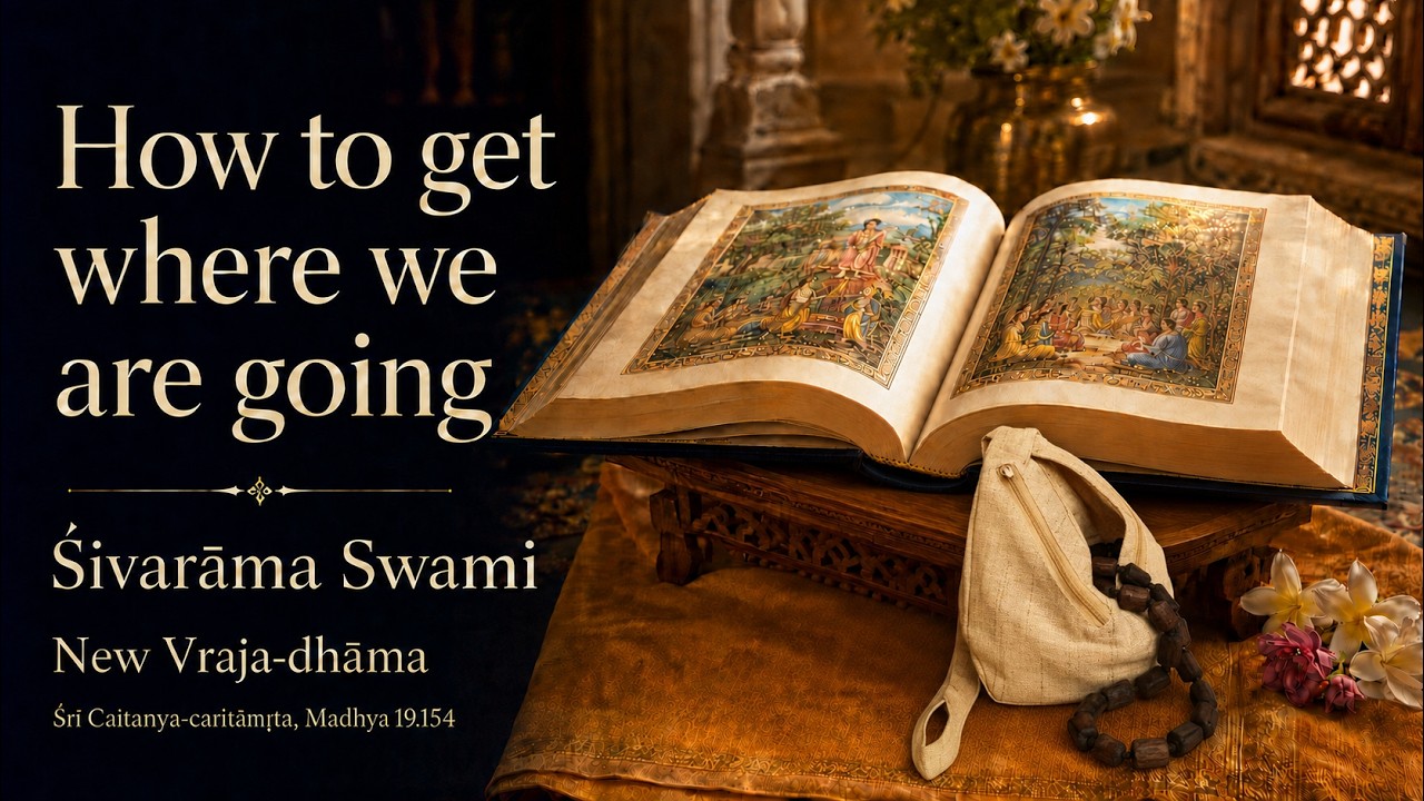 How to get where we are going – 2026-07-26 | Śivarāma Swami