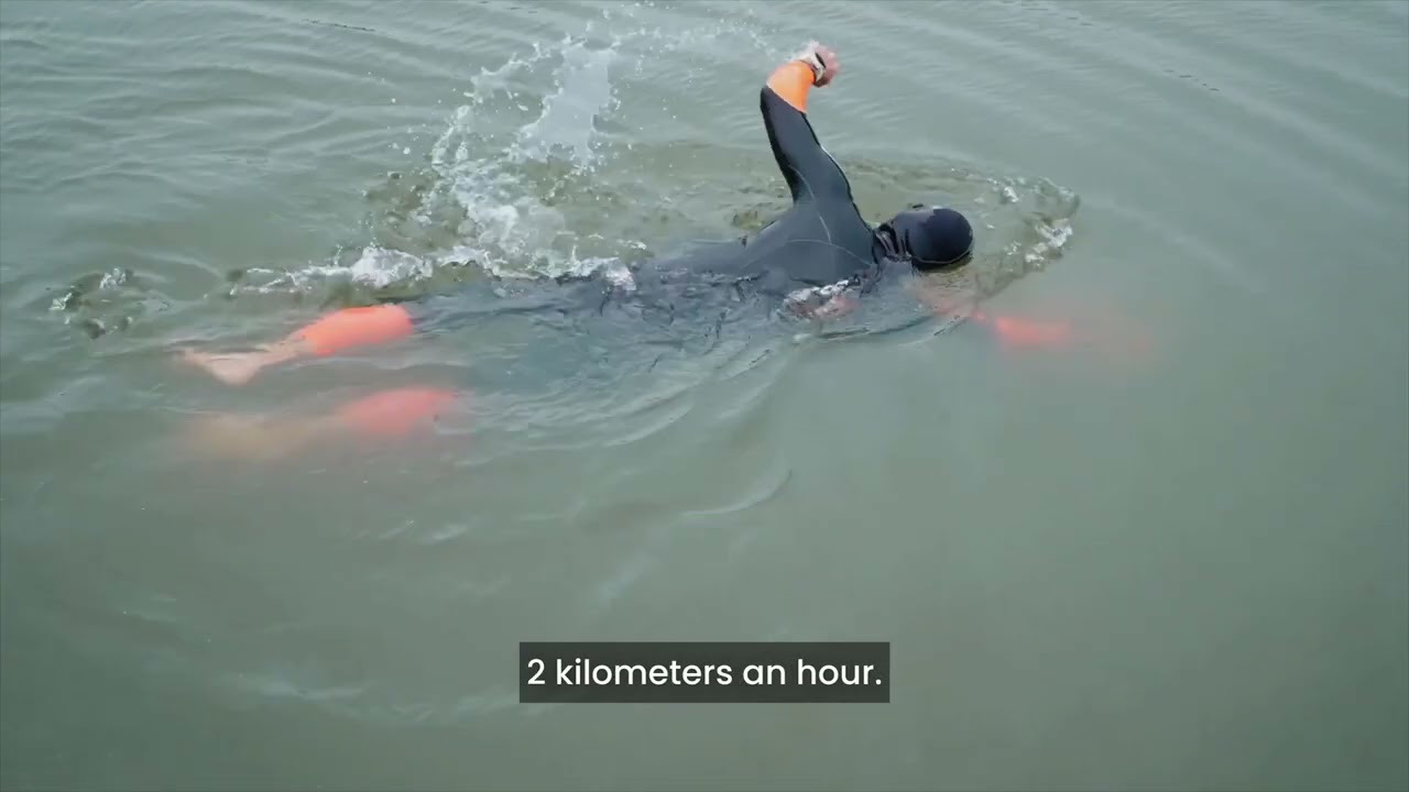 Checking in before the 40km Swim at Lake Balaton | Sivarama Swami