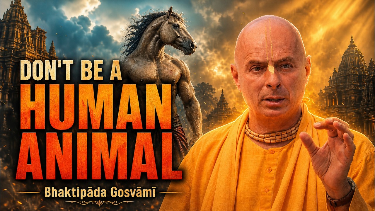 Don’t Be a Human animal.  🇬🇧 Bhaktipāda Gosvāmī