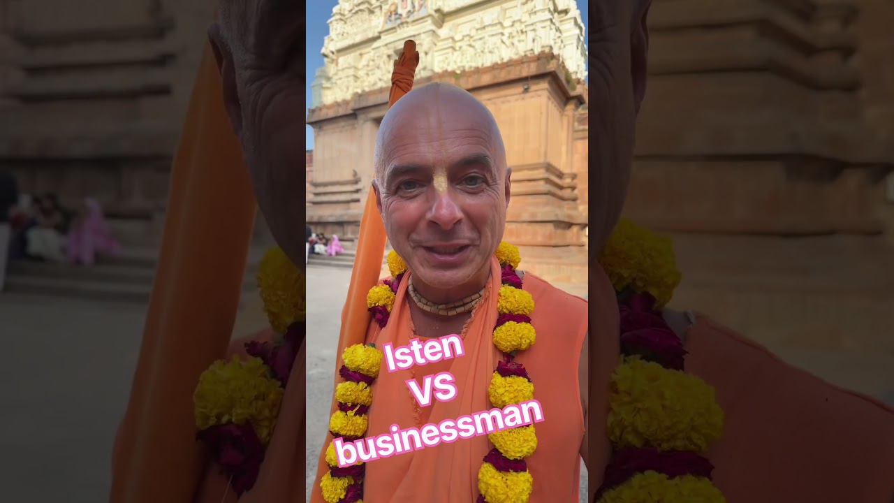 Isten VS businessman. Bhaktipāda Gosvāmī ￼